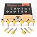 Router Bits Set 1/4 Inch Shank - BAIDETS 12 Pieces 1/4
