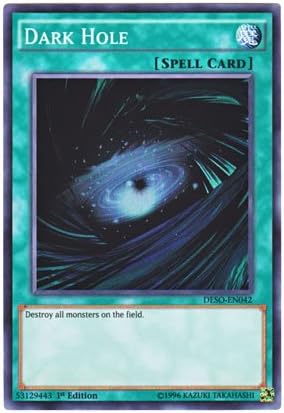 Amazon Co Jp 遊戯王 英語版 Deso En042 Dark Hole ブラック ホール スーパーレア 1st Edition ホビー 通販