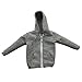MonkeyJack 1/6 Scale Gray Zipped Hoodie Sweater Clothes Accessory For 12'' Male Figure
