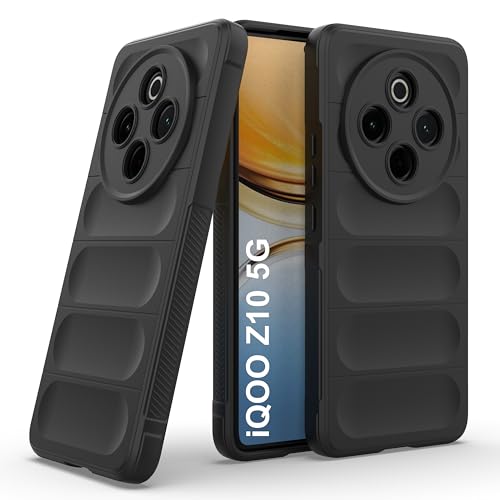 Image of Zapcase Back Case Cover for iQOO Z10 5G | Compatible for iQOO Z10 5G Back Cover | Liquid Silicon Magic Case with Camera Protection | Black