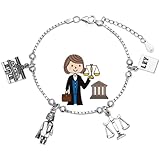 Pulsera de plata profesiones (Justicia)