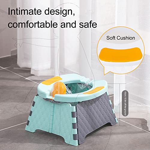 Vaso sanitário infantil dobrável, grande capacidade de carga, tamanho compacto, unissex, portátil pa