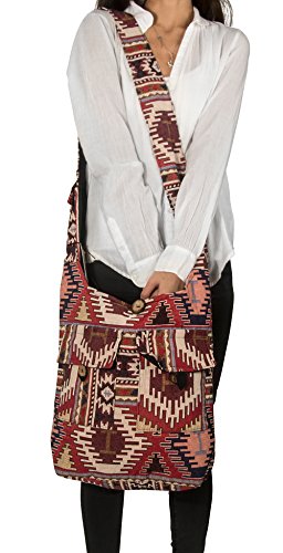 Tribe Azure Hobo Oversize Shoulder Bag Messenger Crossbody Aztec Purse Travel Shopping Beach Market Casual3
