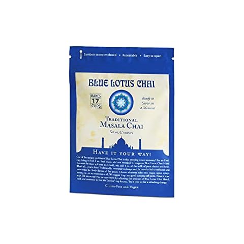 BLUE LOTUS Traditional Masala Chai Tea Pouch, 0.5 OZ Cover