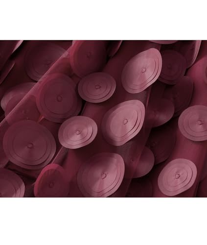 Femiserah Women's 3D Posy Double-Layered Mesh Midi Skirt Embroidery Tulle Skirt3