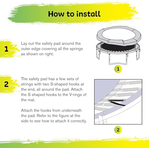 image for Machrus Upper Bounce Trampoline Replacement Safety Pad 6FT - 16FT Roun