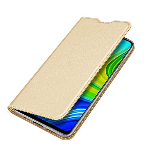 Greaked DUX DUCIS para Xiaomi Note 10 Lite/Redmi Note 9/Note 10X 4G Capa magnética de couro com comp