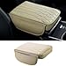 Produktbild SRTMIRJJ Leather Car Armrest Box Pad für Traverse 2018-2025, Universal Auto Armlehnen Auflage Armlehne Kissen Auto Mittelkonsole Kissenbezug,A-32 * 17 * 5