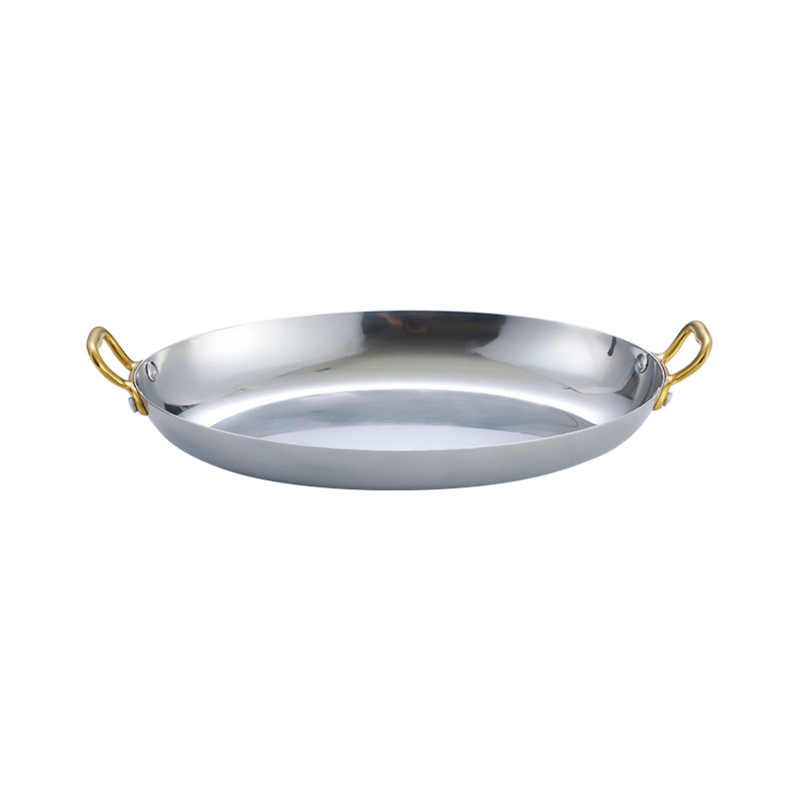 SVRITE Oval Stainless Steel Steaming Fish Dishes Plate - Metal Serving Platter for Kitchen Restaurant with Handles - 25/30/35/40cm Dessert Meat Tray Bowls (35cm,Silver)