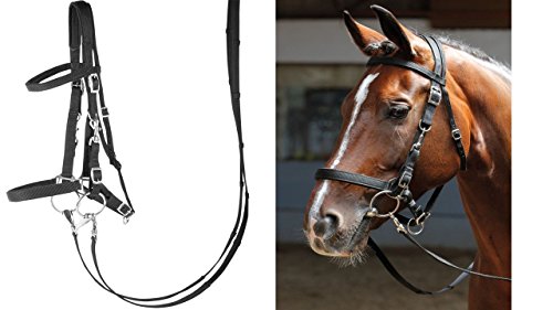 Prenda de equitación Harry's Horse negra con acabados de alta resistencia