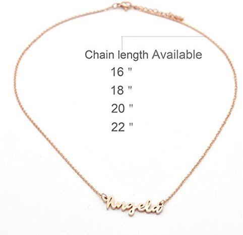 Customized Name Necklace Personalized Custom Made Zainab Necklace Initial Arrow Gift for Womens Girls - 5