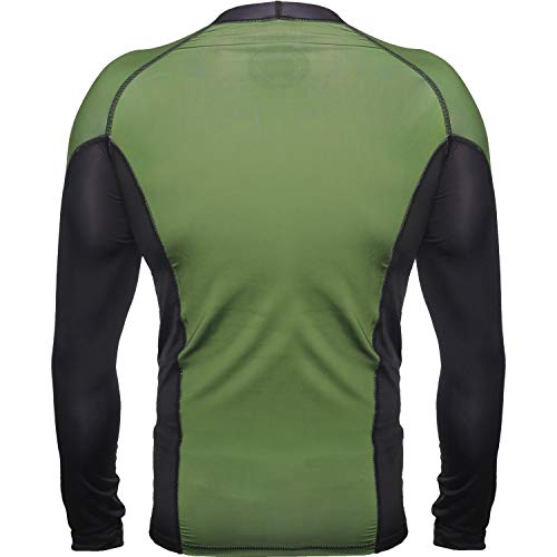 Hardcore Training Recruit Men's Rash Guard Compression Long Sleeve MMA No-Gi Tight BJJ Grappling Base Layer Fitness2