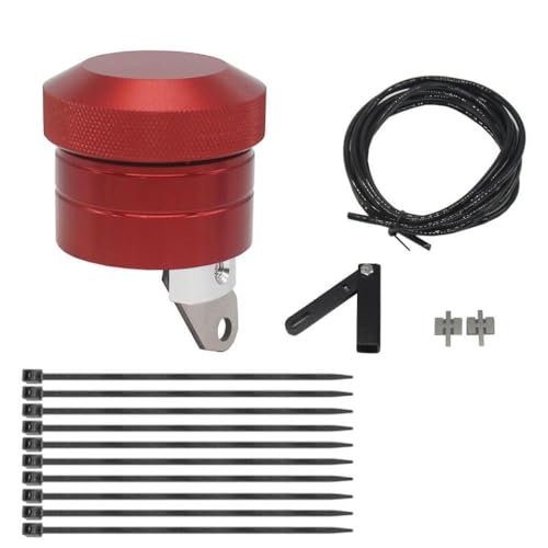 Motorrad-Kettenöler, kompatibel mit Motorrad-Schmiersystem(Red)