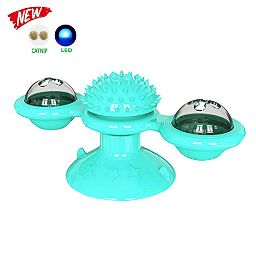 Brinquedos de gato N/A, brinquedo de gato interativo com ventosa, gatos, quebra-cabeça giratório, bo