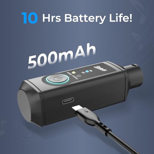 SINWE P16 Wireless Bluetooth 5.3 XLR Receiver - 24bit/48kHz 160ft Range & 15H Battery,Bluetooth Adapter for Speakers, Audio Mixer, PA Systems, DJ Systems (USB-C Rechargeable)