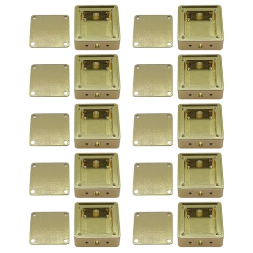 Carcasa de aluminio rieder 10X con acabado conductor dorado premium