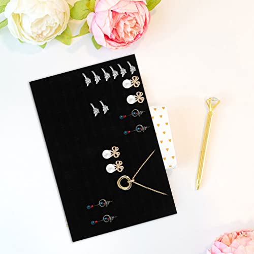 Milisten 2pcs Jewelry Ring Display Foam Pad Insert Black Jewelry Travel Ring Inserts Display Pads Box s Showcase Trays Supplies - Image 2