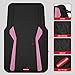 Rubbermaid Car Floor Mats Full Set, Premium Heavy Duty All-Weather Car Mats– Rugged Rubber with Brushed Aluminum Inserts, Universal Trim-to-Fit, Anti-Slip Backing for Cars, SUVs, Trucks & Vans - Pink