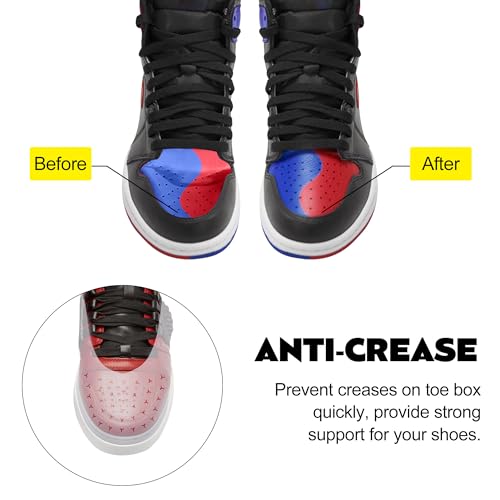 4 Pairs Shoe Crease Preventers, Anti Crease Shoe Protectors Shoe Guards, Shoe Creases Stoppers for Sneaker and Casual Shoes, for Men's US Size 7-122