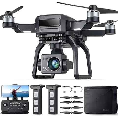Bwine F7GB2 Drone with 4K Camera for Adults, 3-Axis Gimbal, 9800FT Transmission Range, FAA compliance, 50Mins Flight Time with 2 Batteries, GPS Auto Return+Follow Me+Beginner Mode Cover