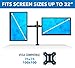 Mount-It! Dual Monitor Desk Mount | Two Heavy Duty Arms Fit up to 32 Inches | VESA 75 100 | C-Clamp and Grommet Base