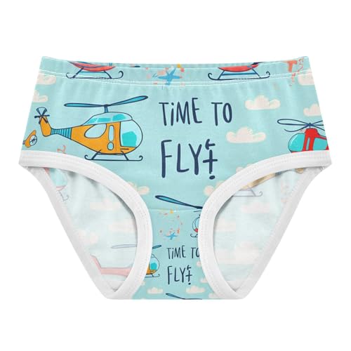 Colorful Helicopters Clouds Toddler Girls's Underwear 2T 202c1420