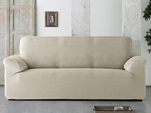 Lanovenanube - Funda sofá Canada - PatternFit - 2 plazas - Color Marfil C01