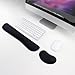 Kaetyu Keyboard Wrist Rest and Mouse Wrist Rest Set - Ergonomic Memory Foam Wrist Cushion - for Wrist Support on Computer, Laptop, Office, Playing Games, Typing Relieves Wrist Pain Black