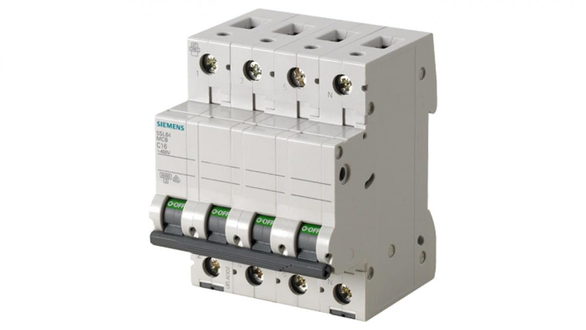 Siemens 5sl6 – Automatico Magnetotermico 400 V 6 KA 4 poli B 32 A
