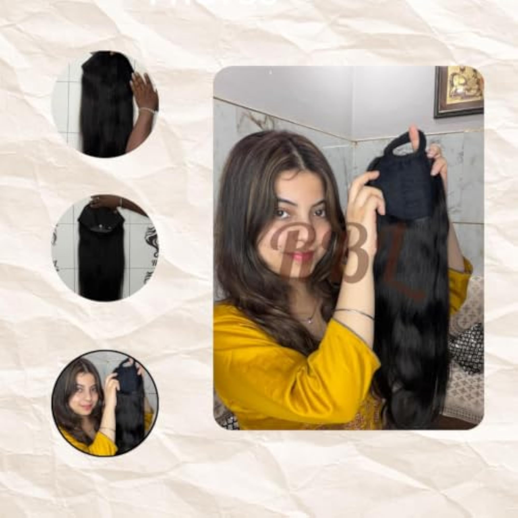 Elastic Rubber Band Ponytail Extension, Versatile Hair Accessory