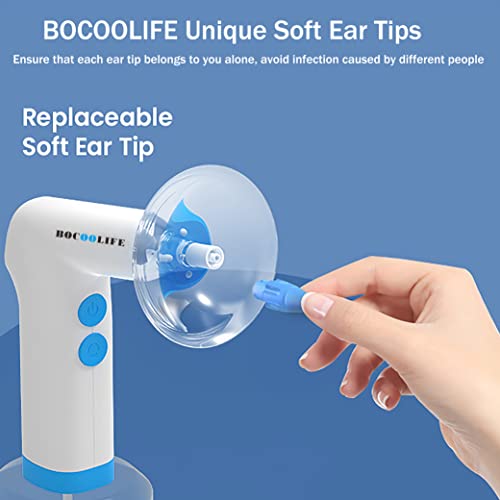 BOCOOLIFE Ear Wax Removal Tool Ears Cleaner Ear Tips, 30PCS Replacement Ear Cleaning Kit Soft Tip, Ear Irrigation Disposable Tips Compatible with BOCOOLIFE Ear Wax Removal Kit Ear Washer