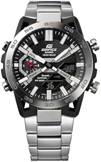 Casio Edifice Men Analog-Digital Quartz Watch with Stainless Steel Strap ECB-2000D-1AEF