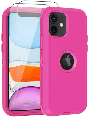 Image of for iPhone 11 Case, with Screen Protector Heavy Duty Drop Protection, Full Body Rugged Shockproof Dustproof Protective Phone Cover for Apple iPhone 11