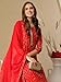 Liva Fashion Indian Women's Rayon Viscose Straight Printed Kurta with Pant and Dupatta Set (TURAE RED-LFN_M_Red)