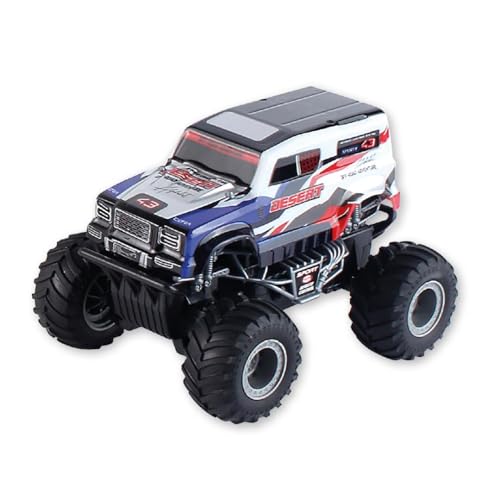 JugaToys Voiture télécommandée Monster Truck - Radio de contrôle de Jouet - Véhicule Tout-Terrain - Télécommande - 27 MHz Échelle 1:20 - pour garçons et Filles à partir de 3 Ans - 18 x 13 x 13 cm