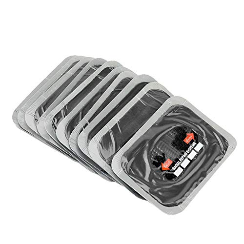 Parche de reparación de punción de neumático de coche de 10 piezas 80 * 120 mm, parches sin cámara de neumáticos de caucho natural