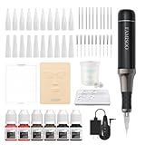 FAMISOO PMU Machine Kit – Professional Tattoo Machine for Permanent Makeup, BodyArt, Eyebrows, Lips, Eyeliner – Complete Microblading Kit with Power Supply & Accessories