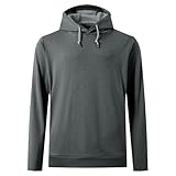 M MAELREG Hooded Sweatshirts for Men Breathable Lightweight Performance Heather Golf Pullover Hoodies With Pockets