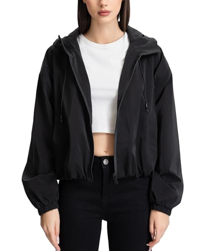 vittorio y Giacca Donna Primaverile Bomber Impermeabile e Antivento, Giubbotto...