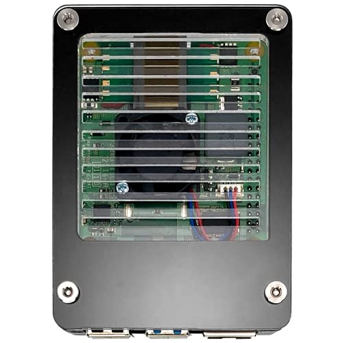 C4Labs Zebra Poe + Case Kit For Raspberry Pi 4B Or 3B+ And Poe+ Hat Or Official Poe Hat - Black Ice #TOP1