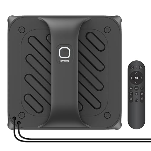 Fensterputzroboter mit 8000Pa Starke Saugkraft, Elektrischer Fensterroboter mit Intelligenter Pfadplanung, Kantenerkennungsfunktion und 6 Düse, Stabile Funktion für Glatten Oberflächen