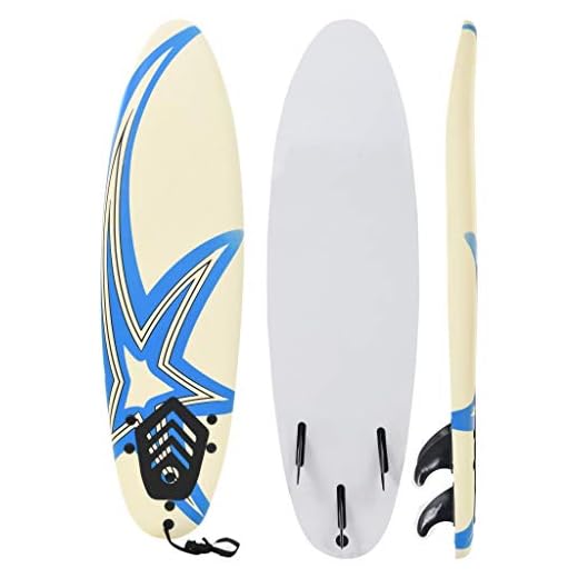 Festnight Tabla de Surf para los Adultos y Niños, con 1 Correa y 3 Aletas Extraíbles de Plástico Diseño de Estrella 170 x 46,8 x 8 cm