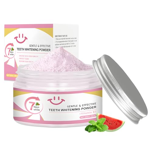 Polvo Blanqueador de Dientes, Blanqueador Dental, Eliminación Profunda de Manchas, Eficaz Para Fortalecer Dientes y Encías, Proteger las Encías y Refrescar el Aliento, 50g