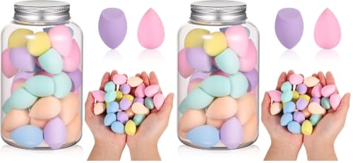 40Pcs Mini Makeup Sponge Multi Colored Beauty Sponges Professional Foundation Sponge Super Soft Facial Makeup Tools for Foundation, Powder, Liquid (Pack of 2) image 3