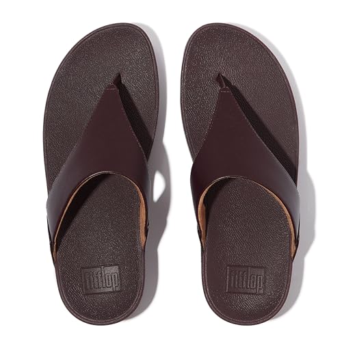 Image of FitFlop Womens Lulu Leather Toe Post Sandals