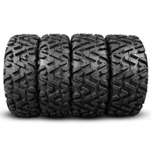 NORTHWHEEL 27x9-12 Front & 27x11-12 Rear ATV Tires 27x9x12 & 27x11x12 All Terrain UTV Tires for Sand Mud Trail 6PR Non-Directional Trend Tubeless Set of 4