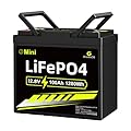 GREENOE 12V 100Ah Mini LiFePO4 Battery, Smaller Than BCI Group 31 Built in100A BMS,Low Temperature Protection,1280Wh, Up to 15000 Cycles, Lithium Battery for RVs, Trolling Motor & Solar System