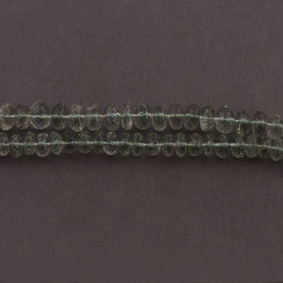 Améthyste verte en perles rondelles facettées 8mm pour bijoux haut de gamme
