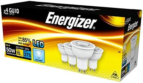 S14426 Energizer LED GU10 375LM 5W 50° Daylight, Pack of 4