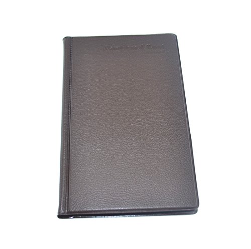 SAMYO Business Journal Name Card Book Holder for Storage Organizied Name Cards -Holds 240 Cards-Brown